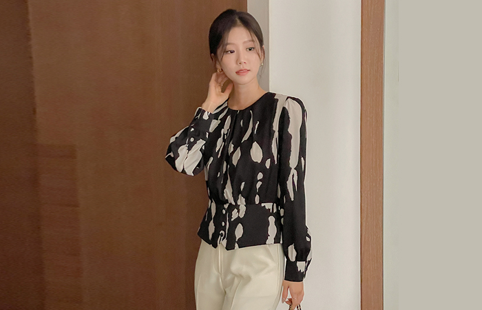 Julia Mood Printing Blouse