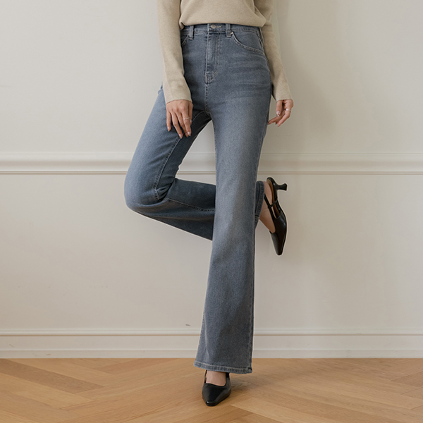 핏보장 Autumn Boot-Cut Denim Pants