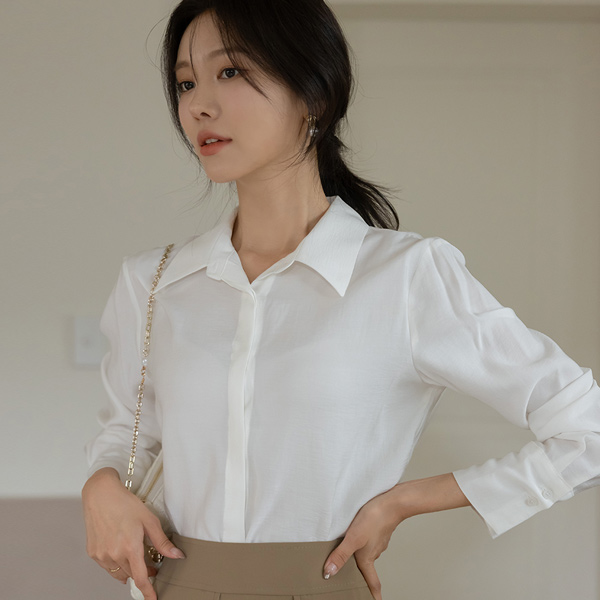 올타임 Collar Hidden Blouse