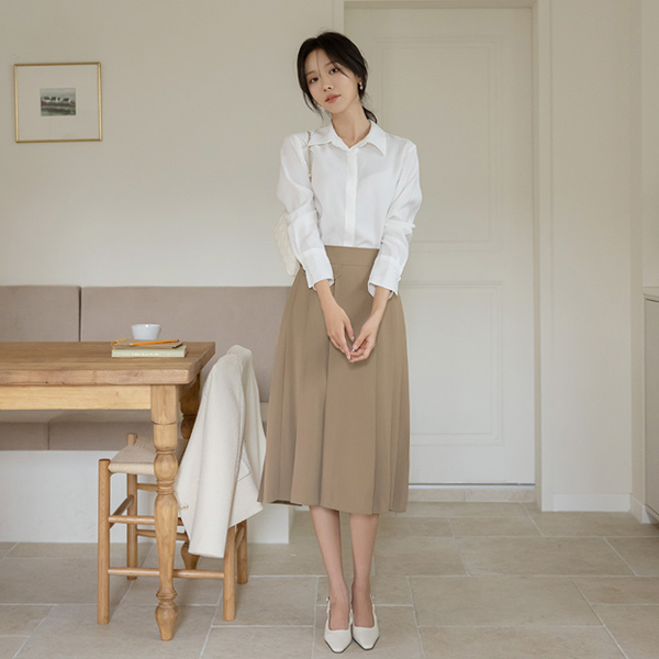 오즈 Pocket Pleats Skirt