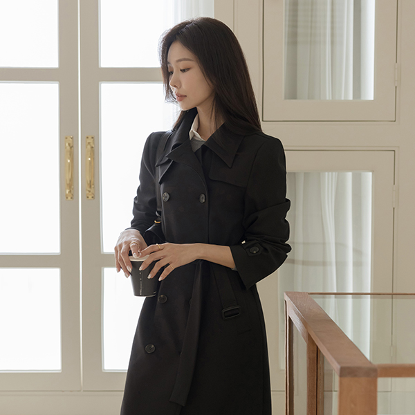 Autumn imitation Long Trench Coat