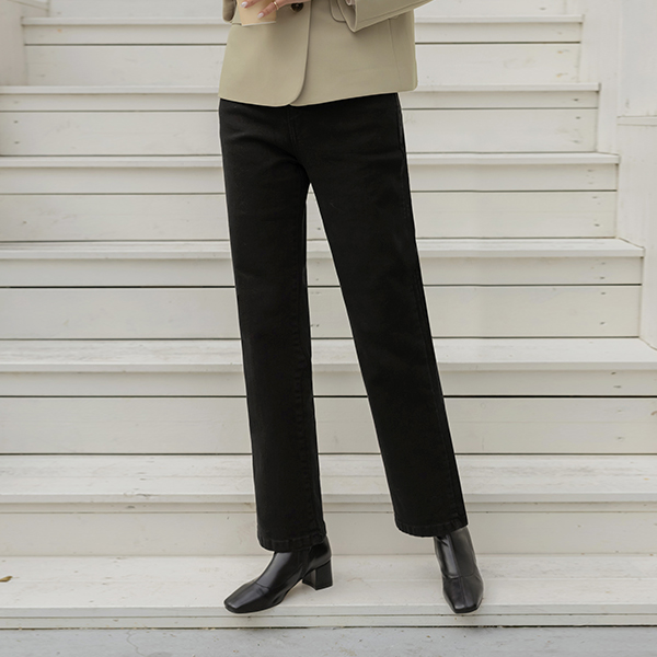 여유 Slim Fit Banding Pants