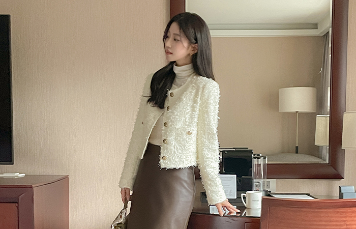 문라잇 ODE Tweed Jacket