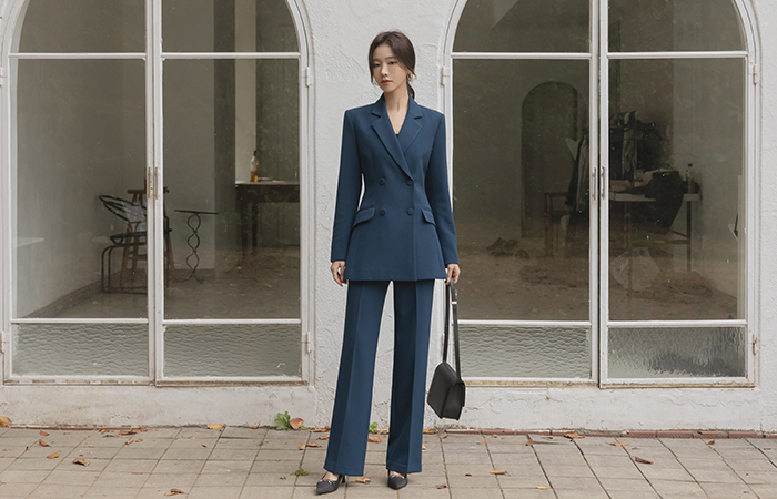 그레이시 T Straight fit Set-up Slacks