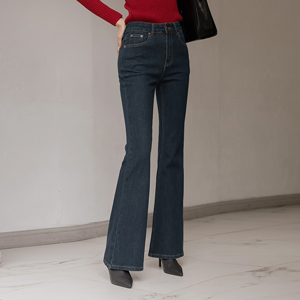 Good elasticity NICE Boot-Cut Greige Denim Pants