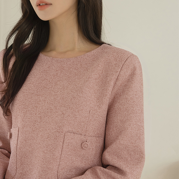 줄리 Tweed Set-up Blouse