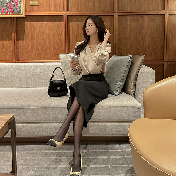 Cozy Soft Tight H-line Skirt