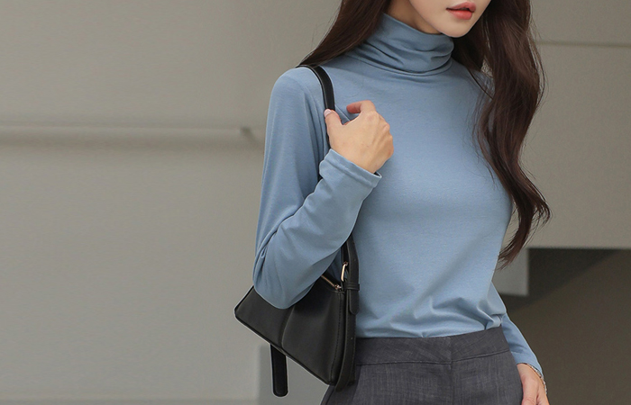 Every Day Basic Turtleneck T-shirt(1+1)