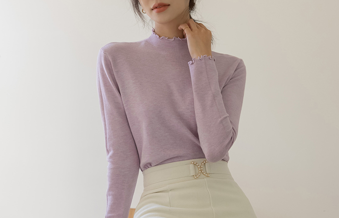 날라리 Colorful Turtleneck Knit