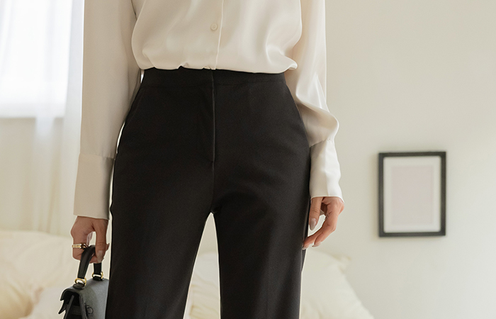 케이 Thick 클린핏 Fleece Set-up Slacks