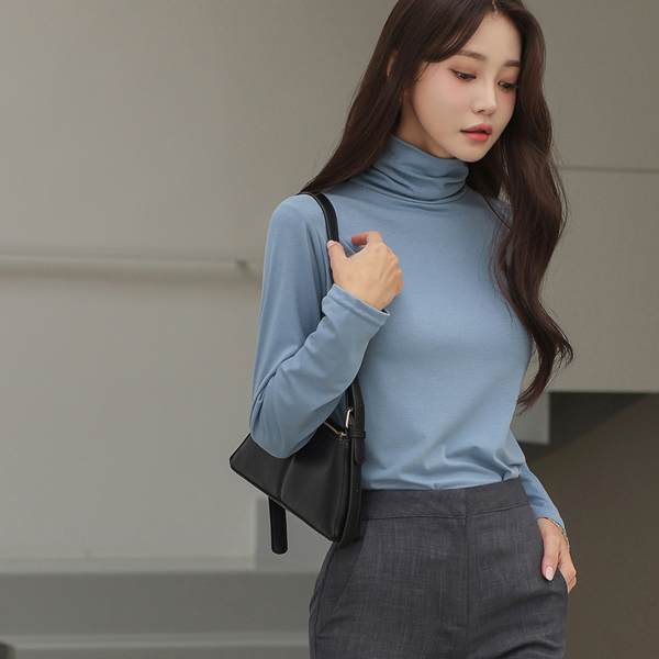 Every Day Basic Turtleneck T-shirt(1+1)