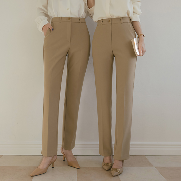 [O:neul] Length repair NO! Slim Fit I Like Span Slacks (Short/Middlever)