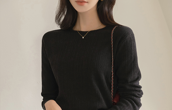 Napping Cozy Raund neck 잔골지 Knit