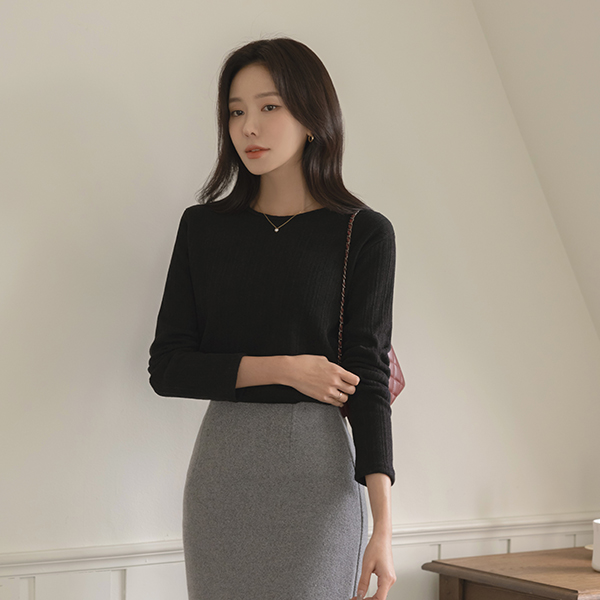 Napping Cozy Raund neck 잔골지 Knit