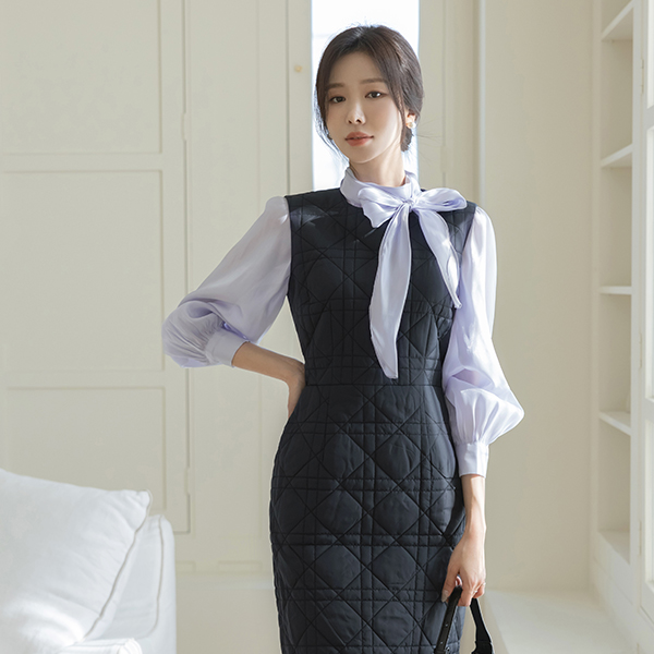 Cozy Quilting Padding layered Dress