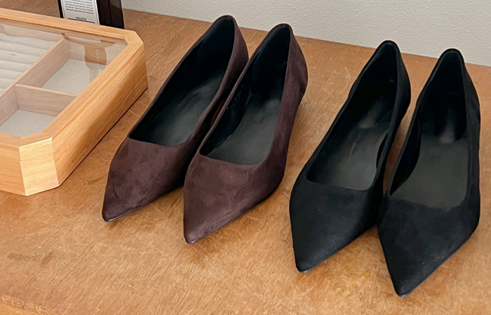 Cozy Suede Stiletto Middle Heels