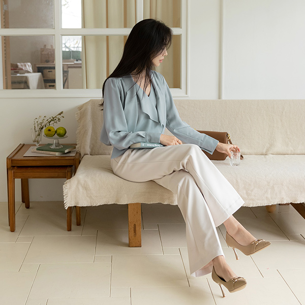 CHIC Long Boot-Cut Cozy Winter Slacks