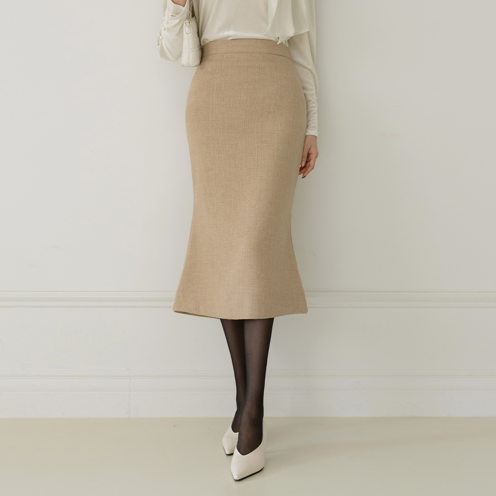 Fleece Tweed Mermaid Skirt