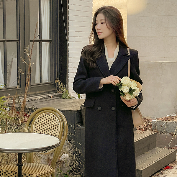 멜버른 Wool Cozy Modern Long Coat