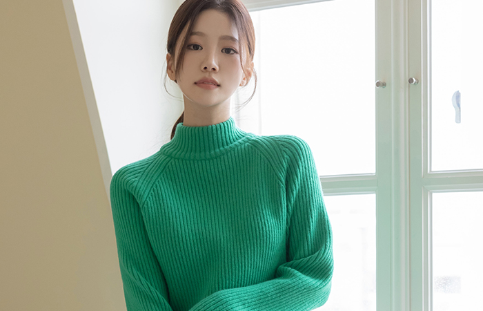 Colorful Corduroy 반목넥 Knit