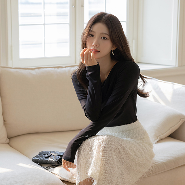 under Drape Shirring T-shirt