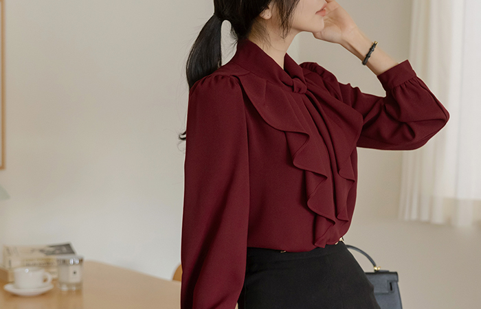 Holly Day Ruffle Blouse