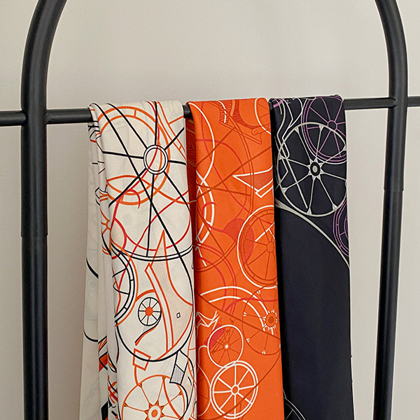 Color Combination 마차 Patterns square Scarf