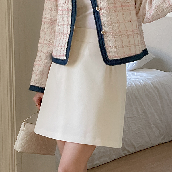 로빈 Colorful A-line Mini Skirt