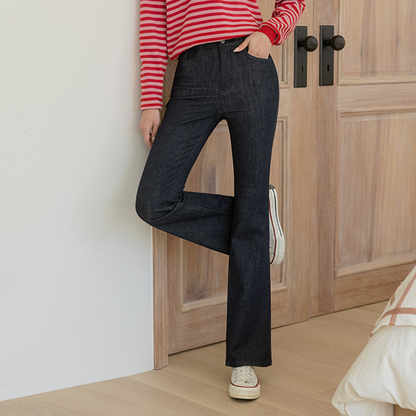 Length repair NO! 논페이드 Greige Boot-Cut Denim Pants (Short/Longver)