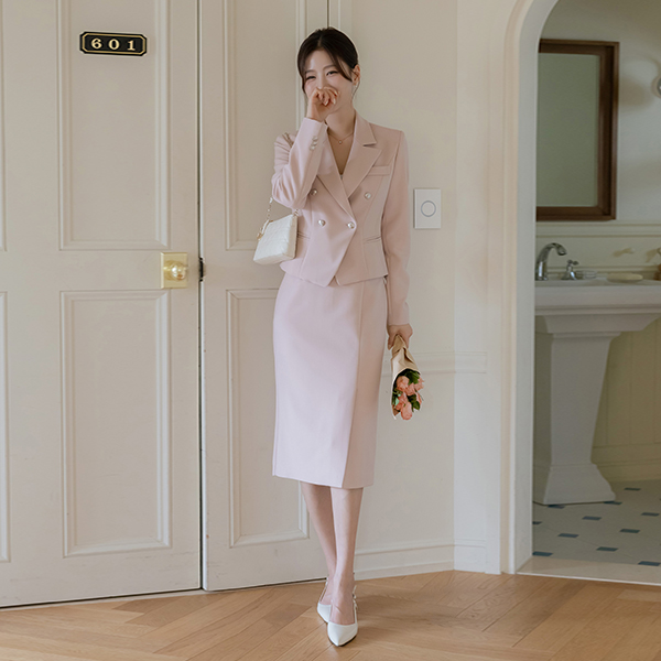 시에나 Slit H-line Set-up Skirt