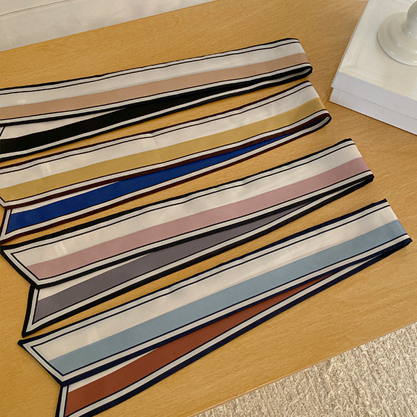 Spring Color Combination Color Twilly Scarf