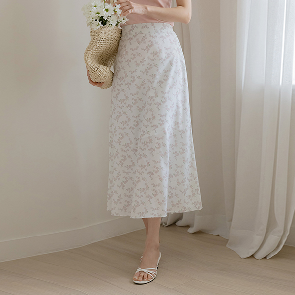 Floral Feminine Banding Skirt