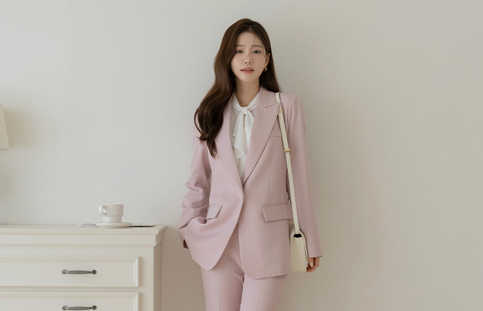 Colorful Solid Set-up Jacket