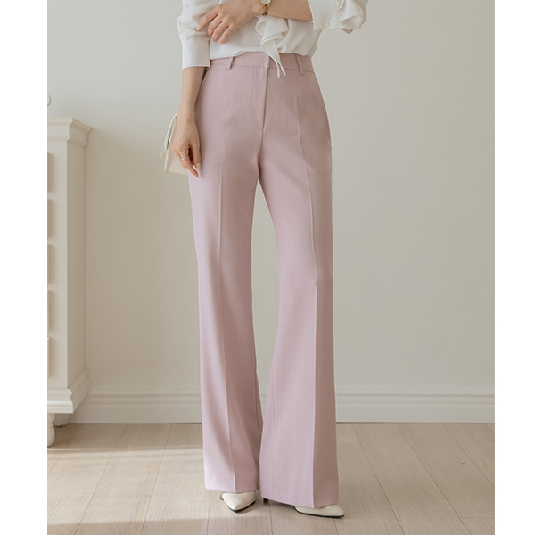 Colorful Semi- Boot-Cut Set-up Slacks