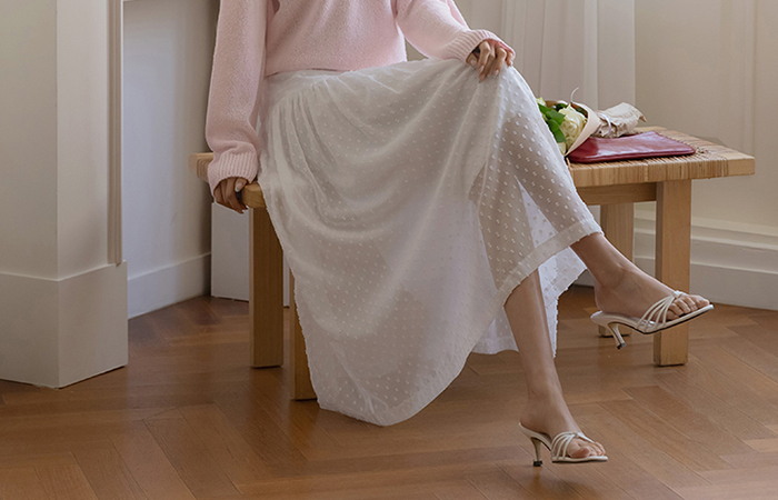 Lovely Dot Lace Skirt