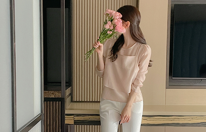 Bustier layered Blouse