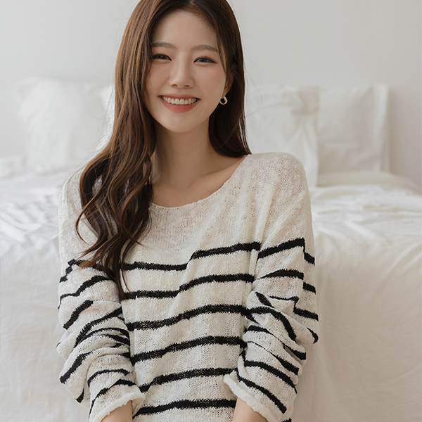 Stripe Popcorn quality Knit