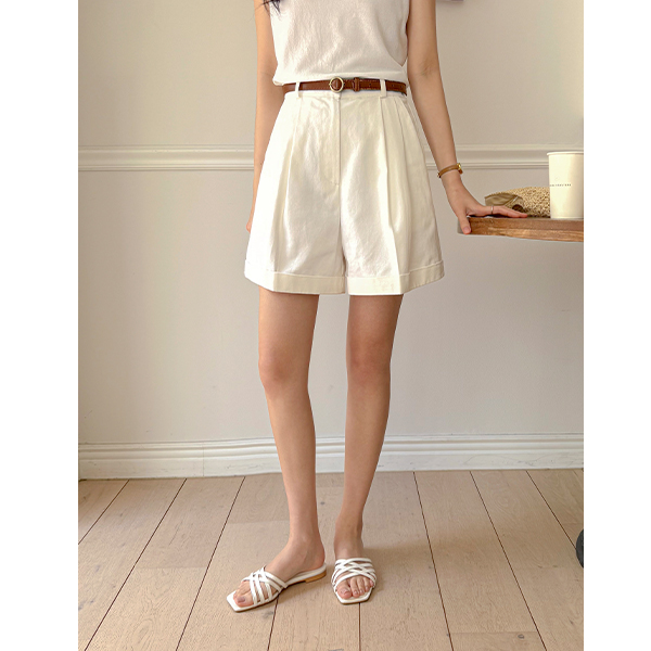  Pintuck Cotton Harp Pants