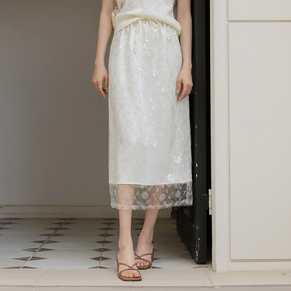 Spangle Point String Skirt