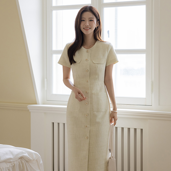 Lily Tweed Slim Line Dress