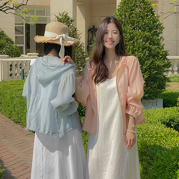 Summer light Hood Windbreak Jumper