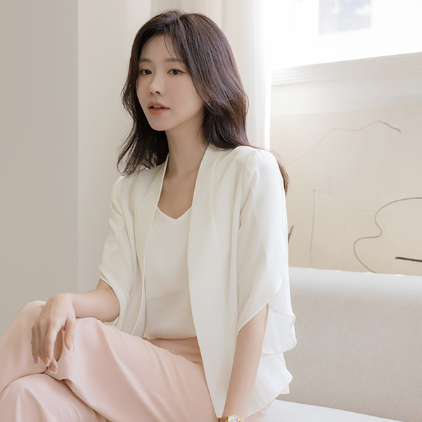 Reina Tulip Sleeves Open Jacket