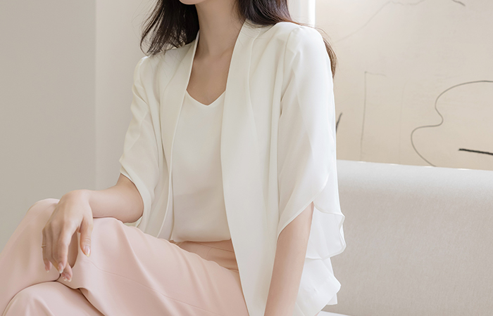 Reina Tulip Sleeves Open Jacket