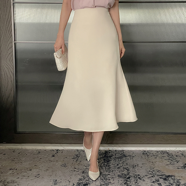 Soft Mermaid Back Banding Skirt