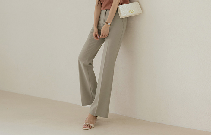 Soft Boot-Cut Slacks