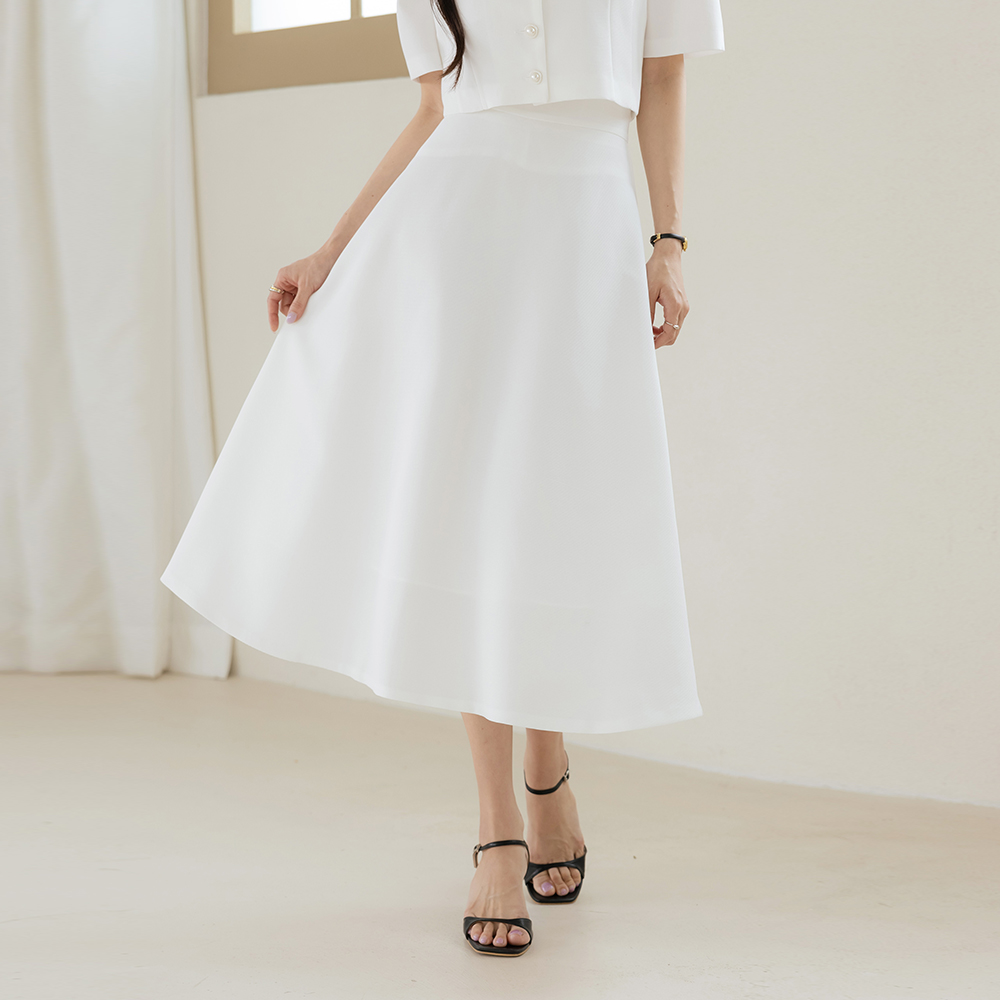 A-line Tweed Set-up Skirt