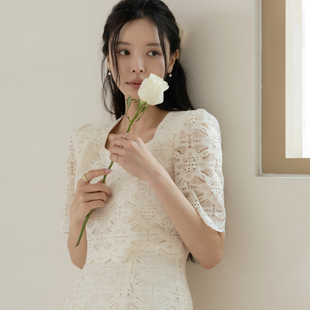 Lace Two-piece Style Dress
