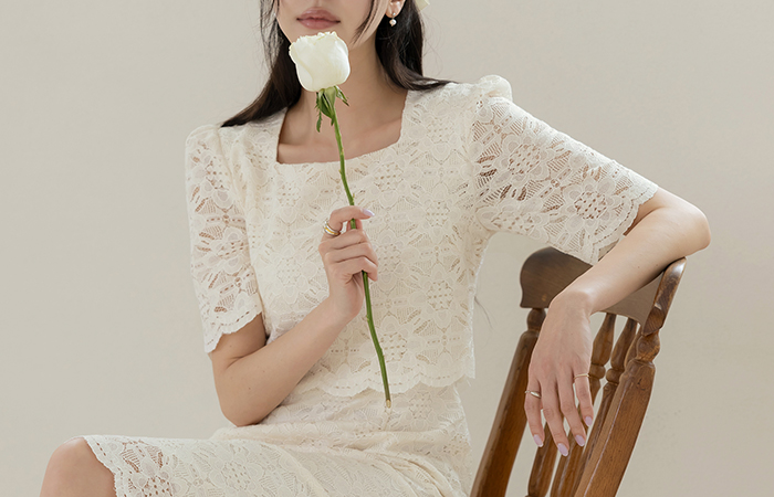 Lace Two-piece Style Dress