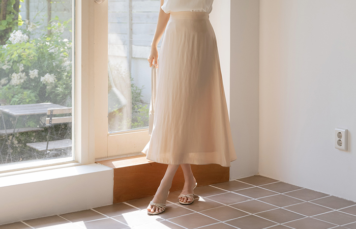 Soft 훌 A-line Back Banding Skirt