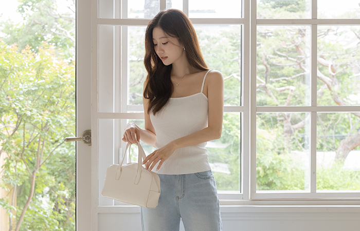 Daily Tight Span Corduroy String Sleeveless shirts